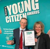 A remarkable young man nominated by our club and awarded the National Prize and highest recognition